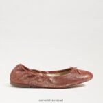 נשים הַנעָלָה Sam Edelman פליציה בלט שטוח ורוד חלודה 4XL22X130 - Image 2