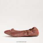 נשים הַנעָלָה Sam Edelman פליציה בלט שטוח ורוד חלודה 4XL22X130 - Image 4