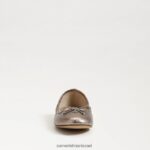 נשים הַנעָלָה Sam Edelman פליציה בלט שטוח נֶתֶך בְּדִיל וְעוֹפֶרֶת 4XL22X128 - Image 3
