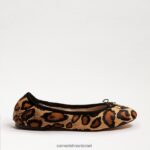 נשים הַנעָלָה Sam Edelman פליציה בלט שטוח נמר שזוף חדש 4XL22X124 - Image 2