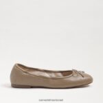 נשים הַנעָלָה Sam Edelman פליציה בלט שטוח עור בז' רך 4XL22X125 - Image 2