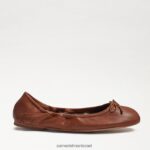 נשים הַנעָלָה Sam Edelman פליציה בלט שטוח עור אוכף 4XL22X123 - Image 2