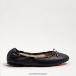 נשים הַנעָלָה Sam Edelman פליציה בלט שטוח עור נייבי 4XL22X126 - Image 2