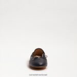 נשים הַנעָלָה Sam Edelman פליציה בלט שטוח עור נייבי 4XL22X126 - Image 3
