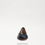 נשים הַנעָלָה Sam Edelman פליציה בלט שטוח עור שחור 4XL22X127 - Image 3
