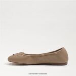 נשים הַנעָלָה Sam Edelman פליציה בלט שטוח עור בז' רך 4XL22X125 - Image 4