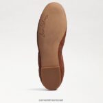 נשים הַנעָלָה Sam Edelman פליציה בלט שטוח עור אוכף 4XL22X123 - Image 6