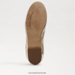 נשים הַנעָלָה Sam Edelman פליציה בלט שטוח עור עלי זהב 4XL22X129 - Image 6