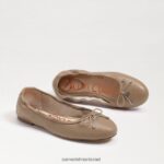 נשים הַנעָלָה Sam Edelman פליציה בלט שטוח עור בז' רך 4XL22X125 - Image 7
