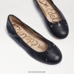 נשים הַנעָלָה Sam Edelman פליציה בלט שטוח עור שחור 4XL22X127 - Image 7