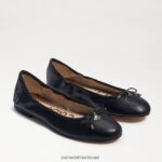 נשים הַנעָלָה Sam Edelman פליציה בלט שטוח עור שחור 4XL22X127