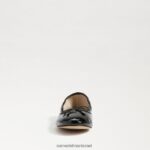 נשים הַנעָלָה Sam Edelman פליציה בלט שטוח פטנט שחור 4XL22X131 - Image 3