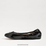 נשים הַנעָלָה Sam Edelman פליציה בלט שטוח פטנט שחור 4XL22X131 - Image 4