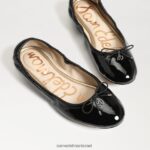 נשים הַנעָלָה Sam Edelman פליציה בלט שטוח פטנט שחור 4XL22X131 - Image 7