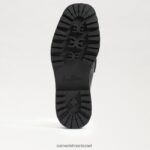 נשים הַנעָלָה Sam Edelman פרד סוליית לנון זיז עור שחור 4XL22X465 - Image 6