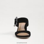 נשים הַנעָלָה Sam Edelman פרד עקב דלטון זמש שחור 4XL22X565 - Image 3