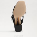נשים הַנעָלָה Sam Edelman פרד עקב דלטון זמש שחור 4XL22X565 - Image 6