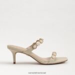 נשים הַנעָלָה Sam Edelman פרד עקב חתולים של פאלמה קרם בננה 4XL22X493 - Image 2