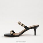 נשים הַנעָלָה Sam Edelman פרד עקב חתולים של פאלמה לטאה שחורה 4XL22X494 - Image 4
