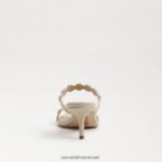 נשים הַנעָלָה Sam Edelman פרד עקב חתולים של פאלמה קרם בננה 4XL22X493 - Image 5