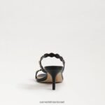 נשים הַנעָלָה Sam Edelman פרד עקב חתולים של פאלמה לטאה שחורה 4XL22X494 - Image 5