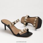 נשים הַנעָלָה Sam Edelman פרד עקב חתולים של פאלמה לטאה שחורה 4XL22X494 - Image 7