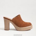 נשים הַנעָלָה Sam Edelman פרד עקב שילה גבול חום 4XL22X717 - Image 2