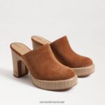 נשים הַנעָלָה Sam Edelman פרד עקב שילה גבול חום 4XL22X717