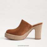 נשים הַנעָלָה Sam Edelman פרד עקב שילה גבול חום 4XL22X717 - Image 4