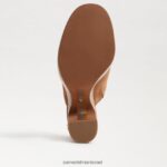 נשים הַנעָלָה Sam Edelman פרד עקב שילה גבול חום 4XL22X717 - Image 6