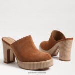 נשים הַנעָלָה Sam Edelman פרד עקב שילה גבול חום 4XL22X717 - Image 7