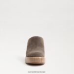 נשים הַנעָלָה Sam Edelman פרד עקב שילה זמש זית מדברי 4XL22X716 - Image 3