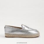 נשים הַנעָלָה Sam Edelman קאי אספדריל לופר שטוח כסף רך 4XL22X203 - Image 2