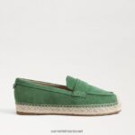 נשים הַנעָלָה Sam Edelman קאי אספדריל לופר שטוח ירוק טימין 4XL22X204 - Image 2