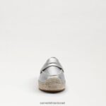 נשים הַנעָלָה Sam Edelman קאי אספדריל לופר שטוח כסף רך 4XL22X203 - Image 3