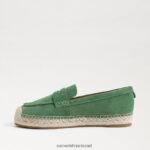 נשים הַנעָלָה Sam Edelman קאי אספדריל לופר שטוח ירוק טימין 4XL22X204 - Image 4