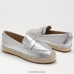 נשים הַנעָלָה Sam Edelman קאי אספדריל לופר שטוח כסף רך 4XL22X203 - Image 7