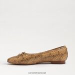 נשים הַנעָלָה Sam Edelman שטוח בלט אחו חיטה 4XL22X176 - Image 4