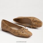 נשים הַנעָלָה Sam Edelman שטוח בלט אחו חיטה 4XL22X176 - Image 7