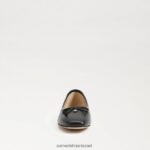 נשים הַנעָלָה Sam Edelman שטוח בלט אחו עור שחור 4XL22X173 - Image 3