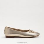 נשים הַנעָלָה Sam Edelman שטוח בלט אחו עלה זהב 4XL22X172 - Image 2