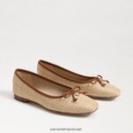 נשים הַנעָלָה Sam Edelman שטוח בלט אחו עץ אשור מולבן 4XL22X171