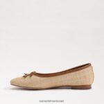 נשים הַנעָלָה Sam Edelman שטוח בלט אחו עץ אשור מולבן 4XL22X171 - Image 4