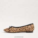 נשים הַנעָלָה Sam Edelman שטוח בלט אחו tan multi 4XL22X175 - Image 4