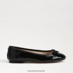 נשים הַנעָלָה Sam Edelman שטוח בלט פליציה לוקס פטנט שחור 4XL22X294 - Image 2