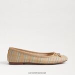 נשים הַנעָלָה Sam Edelman שטוח בלט פליציה לוקס מולטי רפיה טבעית 4XL22X281 - Image 2