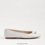 נשים הַנעָלָה Sam Edelman שטוח בלט פליציה לוקס לבן בוהק 4XL22X287 - Image 2