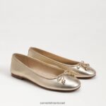 נשים הַנעָלָה Sam Edelman שטוח בלט פליציה לוקס עלה זהב 4XL22X285