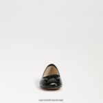 נשים הַנעָלָה Sam Edelman שטוח בלט פליציה לוקס פטנט שחור 4XL22X294 - Image 3