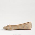 נשים הַנעָלָה Sam Edelman שטוח בלט פליציה לוקס מולטי רפיה טבעית 4XL22X281 - Image 4